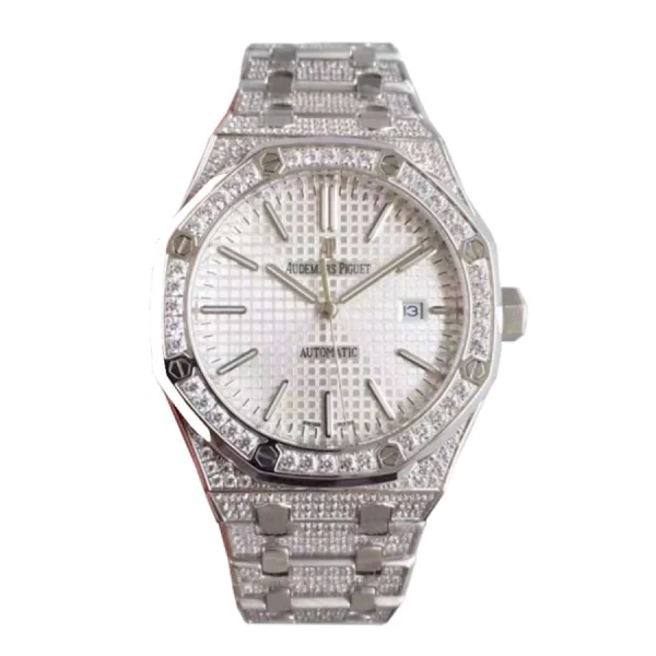 Audemars Piguet Royal Oak 15400 Iced Out Super Clone Perfect Clone Quality