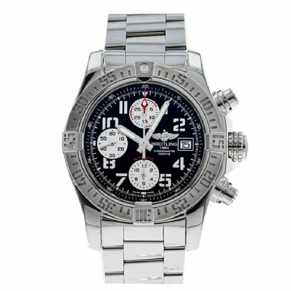 Breitling Super Avenger II A13370 Black Dial Premium Duplicate Edition