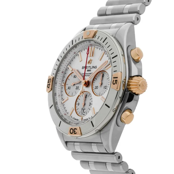 Breitling Chronomat B01 AB0134101G1A1 White Dial Steel Authentic Replica Edition - Image 2