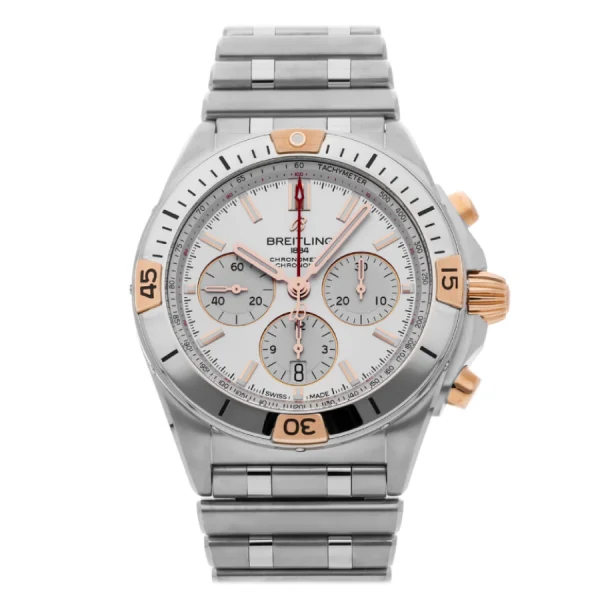 Breitling Chronomat B01 AB0134101G1A1 White Dial Steel Authentic Replica Edition