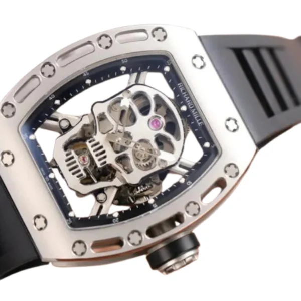 Richard Mille RM 52-01 Tourbillon Skull Grey Exclusive Clone Edition - Image 3