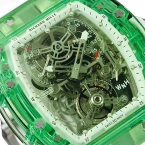Richard Mille RM 56-01 Tourbillon Green Transparent Superior Replica - Image 3