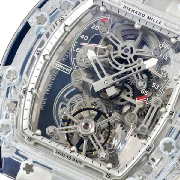 Richard Mille RM 56-01 Tourbillon Transparent Authentic Clone 1:1 - Image 2