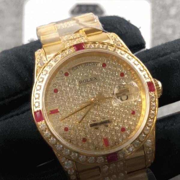 Rolex Day-Date 18038 Iced Out Supreme Clone Quality - Image 3
