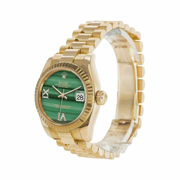 Rolex Datejust 126333 Gold Green Dial Signature Replica 1:1 - Image 1